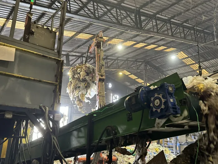 Installations Machaon — stockage de films plastiques pour recyclage LDPE