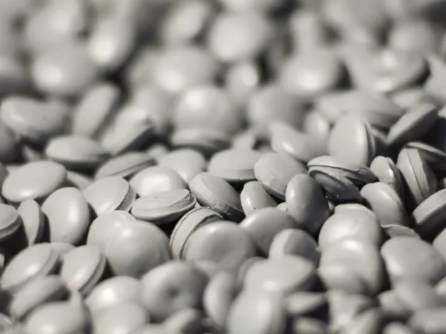 Granulés de LDPE gris recyclé